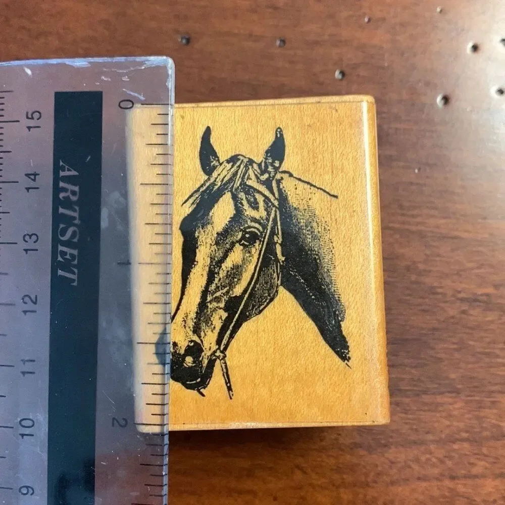 Lot of Rubber Stamp Wooden Mount Animal Collection